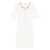 Elisabetta Franchi Elisabetta Franchi Short Ivory Knit Dress With Chain Around The Neck Beige