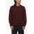 Vince Wool And Cashmere Crew-Neck Sweater With Ribbed Edges Burgundy