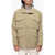 Dior Lightweight Cotton Utility Jacket With Hidden Buttoning Beige