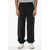 Givenchy Solid Color Wool Pants With Elastic Waistband Black
