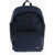 EDEN PARK Solid Color Fabric Backpack Blue