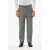Gucci Prince Of Wales Wool Pants With Cuffed Hem Black & White