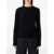RHEA COSTA Rhea Costa Black Wool Cashmere Crewneck Sweater Black