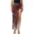 Jean Paul Gaultier Jean Paul Gaultier Red Blurry Roses Tulle Skort WHITE RED