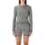 MARINE SERRE Marine Serre Moon Jacquard Fitted Crewneck Sweater MISTY GREY
