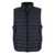C.P. Company Blue Vest With Mock Neck And Logo Plaque On The Side In Tech Fabric Man BLUE