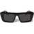 Off-White Solid Color Hartford Wayfarer Sunglasses With Contrasting Mo Black