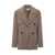 Tory Burch Tory Burch Tory Burch Double-Breasted Coat In Beige Wool Beige