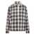 DES_PHEMMES Des_Phemmes Des Phemmes Shirt In Plaid With Rhinestones Black