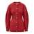 Lanvin Lanvin Lanvin Knitted Cardigan With Jeweled Buttons RED