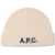 A.P.C. Berretto In Lana Con Logo IVORY