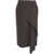 Kaos Skirt with asymmetrical hem Brown