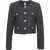 Liu Jo Cropped jacket with sequin application Black