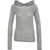 8PM T-shirt with cowl neck 'Ophelia' Grey