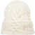 Golden Goose Beanie with cable knit pattern 'Dee' White