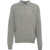 Ralph Lauren Cable knit sweater with polo collar Grey