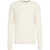 AMARANTO Knitted sweater with cable knit pattern White