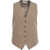 Otto d ame Single-breasted vest Brown
