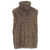 Liu Jo White Faux fur vest Brown