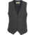 Kaos Single-breasted vest Black