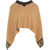 Moschino Cape with logo details Brown