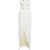 Elisabetta Franchi Maxi dress with decorative buttons White