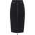Elisabetta Franchi Midi skirt with logo details Black