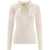 Elisabetta Franchi Knit Pullover with Chain Detail White