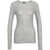 Pinko Sweater with Lurex Inserts Grey