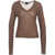 Pinko Sweater with Glitter Finish 'Salomone' Brown