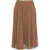 Max Mara Pleated Maxi Skirt 'Leandro' Beige