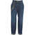 Elisabetta Franchi Jeans with chain detail Blue