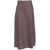 Herno Satin midi skirt Brown