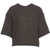 Kaos Knit top with sequins Brown