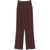 Elisabetta Franchi Wide trousers with pleats Red