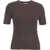 Kaos Short sleeved knit sweater Brown