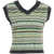 Solotre Knit vest with pattern Multicolor