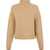 Elisabetta Franchi High neck wool sweater Brown
