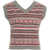 Solotre Knit vest with pattern Multicolor