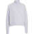 Elisabetta Franchi High neck wool sweater Blue