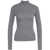 Liu Jo White Lurex turtleneck sweater Grey