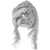 MVM Scarf with fringe details Grey