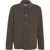 AMARANTO Wool blend overshirt Brown