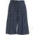 Jucca Bermuda shorts with pinstripes Blue