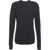 Thom / Krom Knit sweater with thumbholes Black