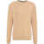 AMARANTO Knitted sweater with cable knit pattern Beige