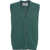 AMARANTO Knitted vest with V-neck Green