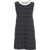 Liu Jo White Tweed mini dress Black