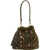 LA CARRIE Faux fur bucket bag 'Andromeda' Green