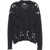 Liu Jo White Sweater with cut-outs Black
